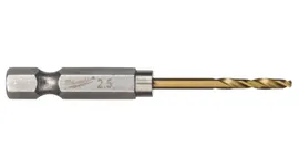Сверло по металлу Milwaukee SHOKWAVE HSS-G TIN RED HEX D 2 мм