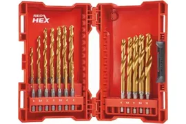 Набор сверл по металлу RedHEX HSS-G TiN 19 шт. Milwaukee 48894760
