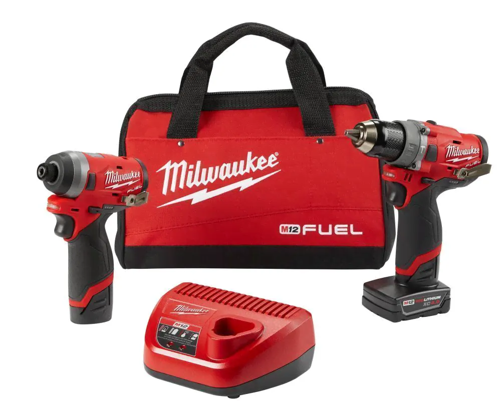 Набор бытовых электроинструментов Milwaukee 2598-22 M12 FUEL 2-Tool Drill Driver and Impact Driver Combo Kit