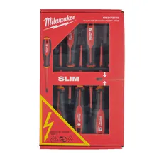 Набор трехгранных отверток MILWAUKEE VDE SL/PZ/PH + тестер напряжения, 4932478738