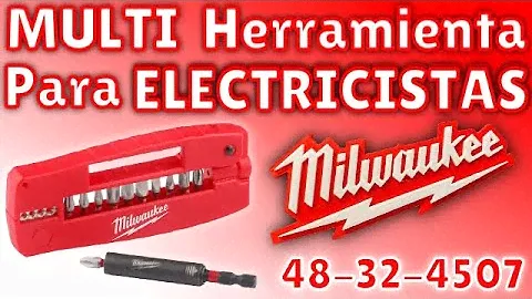 ✅Porta Puntas Milwaukee 48-32-4507 Para Electricistas⚡️ || NCÑando y Herramientando