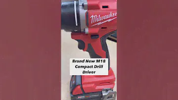 New M18 Compact Drill Driver!!! #milwaukeetools #cordlesstools