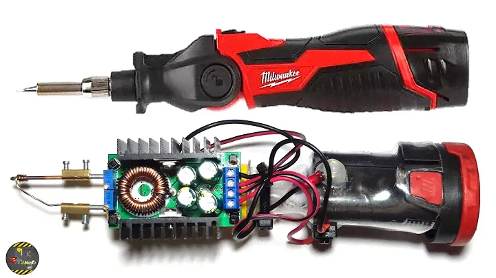 Ho costruito un saldatore a stagno a batteria stile MILWAUKEE M12 SI-201C