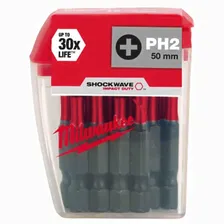 Биты для шуруповерта Milwaukee Shockwave Impact Duty PH2 x 50 мм (10шт)