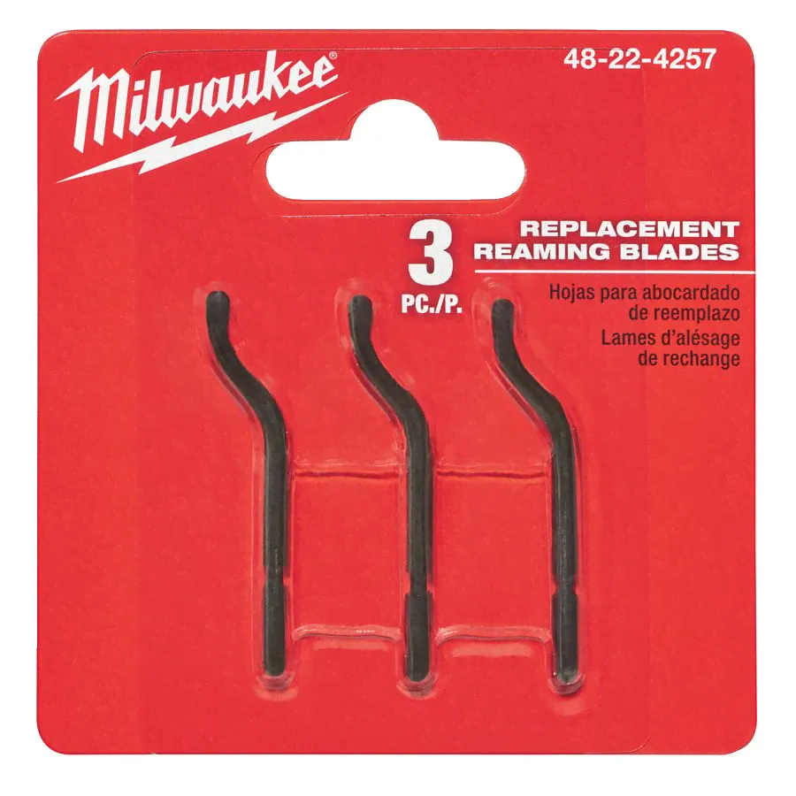 Набор сменных лезвии для гратоснимателя,Упаковка 3шт, Milwaukee-0