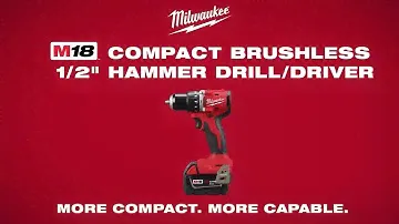 Milwaukee M18 Compact Brushless 1/2" Hammer Drill 3602-20 & 3602-22ct