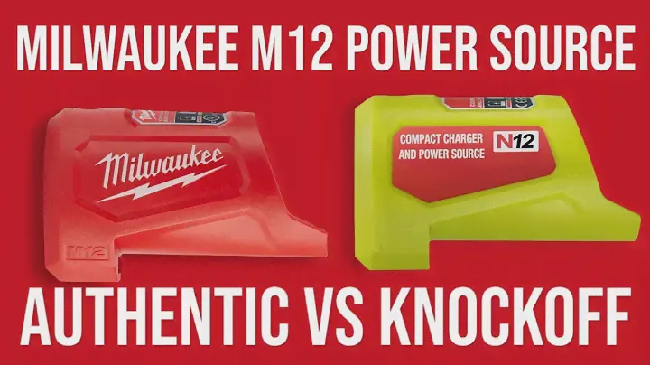 Milwaukee M12 Charger and Portable Power Source VS Knockoff