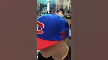 Бейсболка с прямым козырьком Mitchell and Ness NHL Team Logo Monreal Canadiens Blue