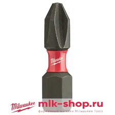Биты для шуруповерта Milwaukee Shockwave Impact Duty PH2 x 25 мм (2шт)