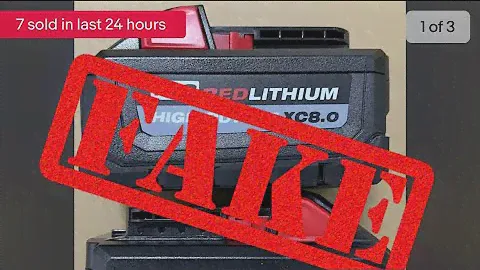 Fake Milwaukee Batteries (Save yourself)
