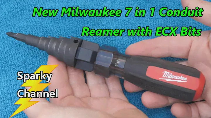 New Milwaukee 7 in 1 Conduit Reamer Including ECX Bits 48-22-2870